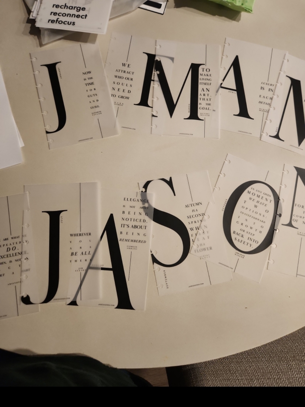 Minimalist White Home Office Planner Pages - Unbranded